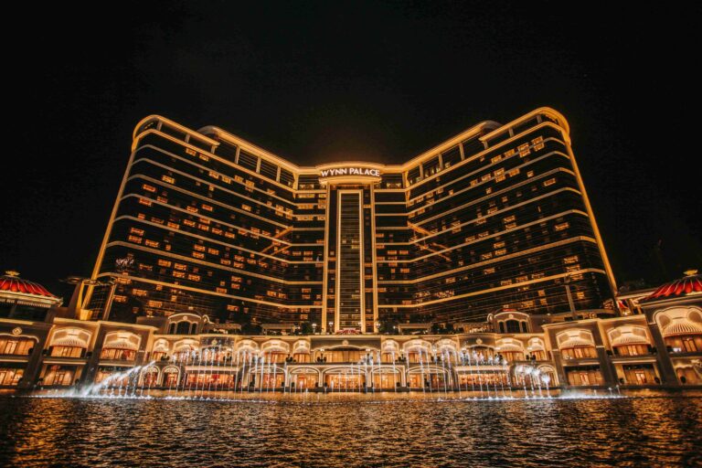 wonderful asian building in the night