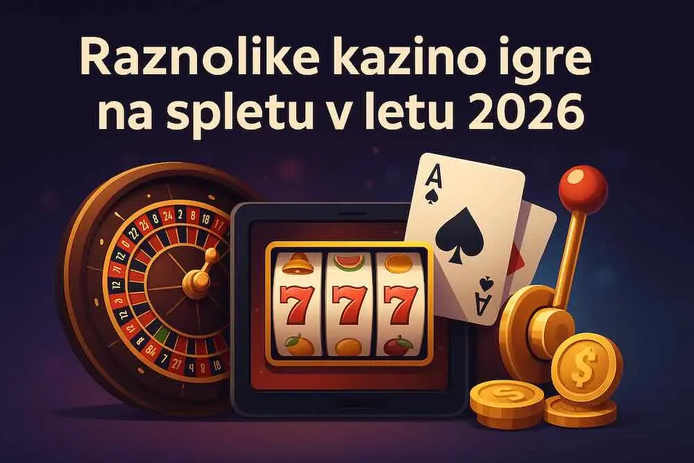 Raznolike cazino igre na spletu v letu 2026