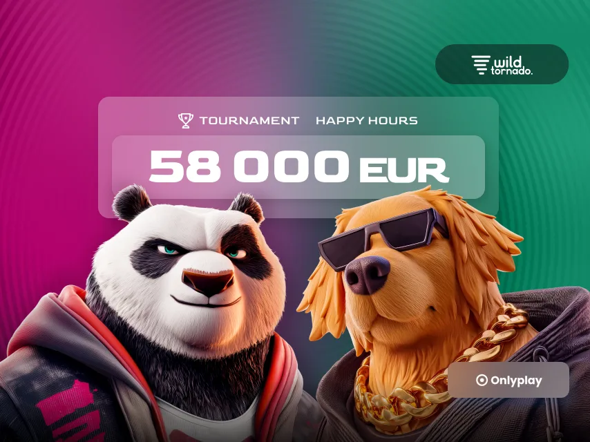 Happy Hours Slot Tournament at WildTornado – €58,000 Prize Pool